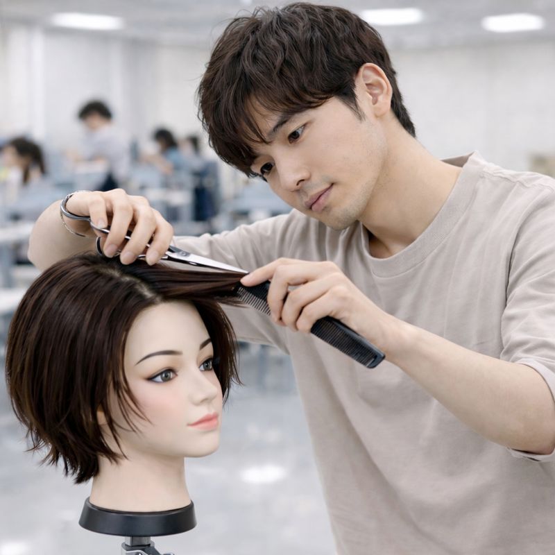 スタイルカット実習イメージ