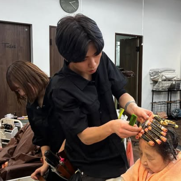 パーマ実習イメージ